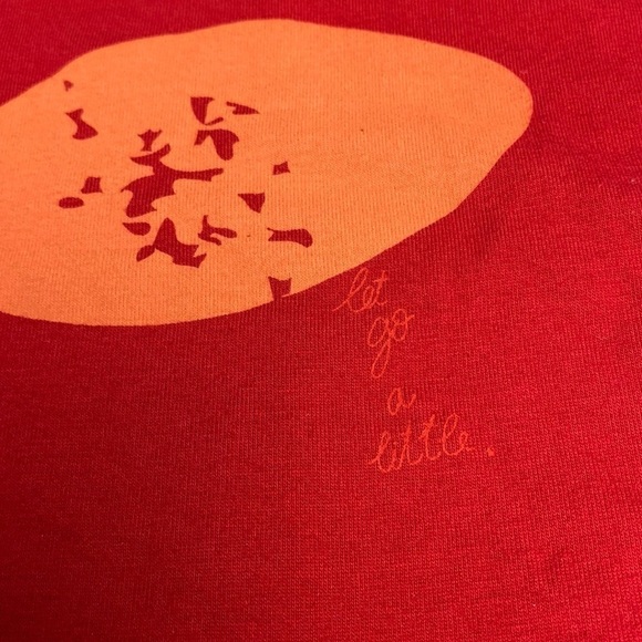 Message Factory Women’s Red & Orange Long Sleeve Organic Cotton Hoodie Sz Medium - Picture 12 of 13